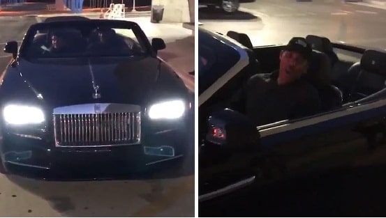 A picture of LaVar Ball's Rolls-Royce gifted by his eldest son, Lonzo Ball.